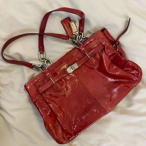 coach patent leather bag